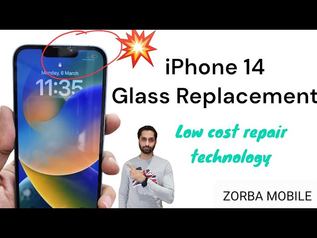 iPhone 14 Glass replacement done iphone broken glass change. repair tips. low cost repair technology